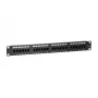 Equip 24-Port Cat.5e Unshielded Patch Panel, Schwarz, Cat5e, Rack-Montage, 1U, Schwarz, RoHS, CE