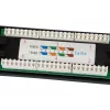 Equip 24-Port Cat.5e Unshielded Patch Panel, Schwarz, Cat5e, Rack-Montage, 1U, Schwarz, RoHS, CE