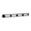 Equip 24-Port Cat.5e Unshielded Patch Panel, Schwarz, Cat5e, Rack-Montage, 1U, Schwarz, RoHS, CE