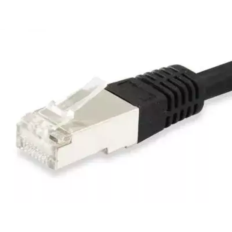 Netzwerkkabel Equip Cat.6A Platin S/FTP RJ-45 1,0 m Schwarz