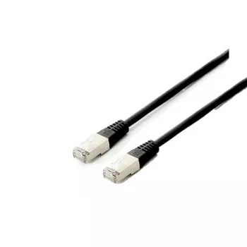 Netzwerkkabel Equip Cat.6A Platin S/FTP RJ-45 1,0 m Schwarz