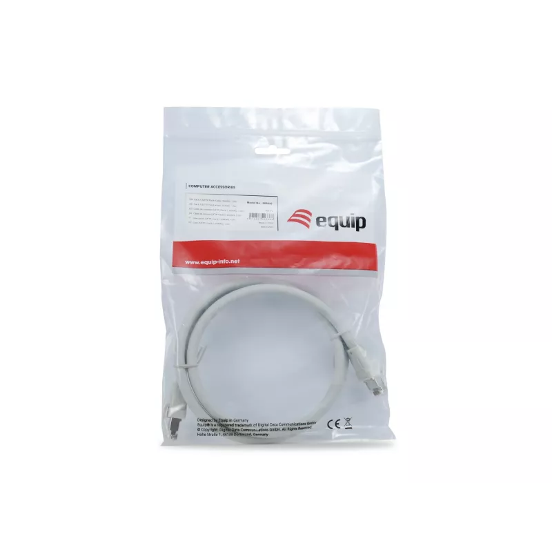 Equip Cat 8.1 S/FTP (PIMF) Patchkabel, LSOH, 0,5 m, Grau