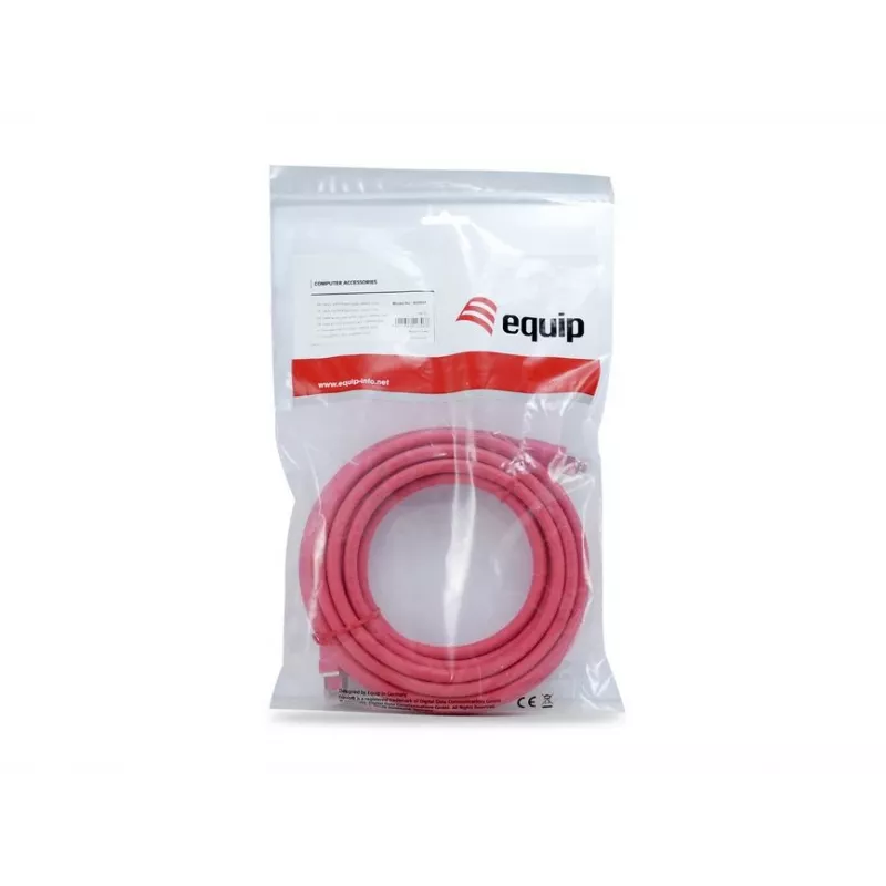 Equip Cat 8.1 S/FTP (PIMF) Patchkabel, LSOH, 0,5 m, Rot