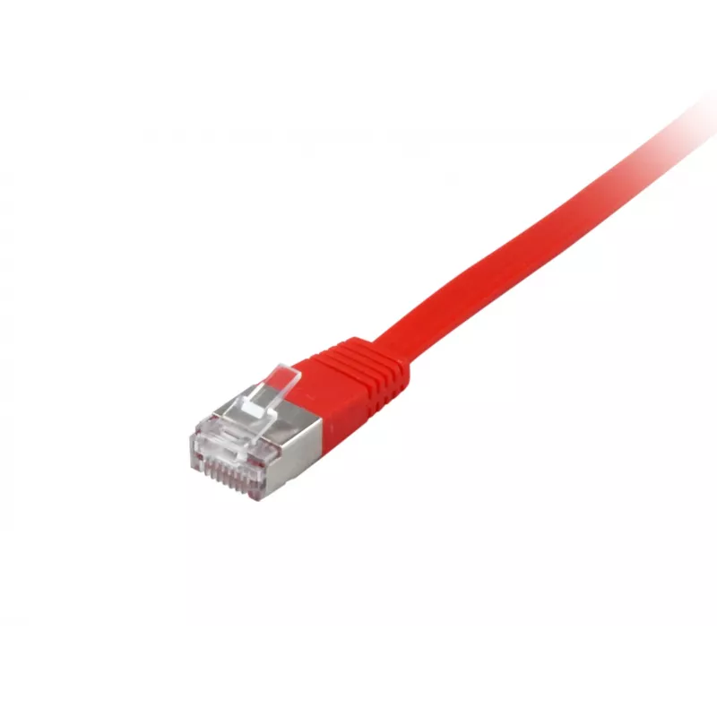 Equip Cat.6A U/FTP Flach-Patchkabel, 0,5 m, Rot