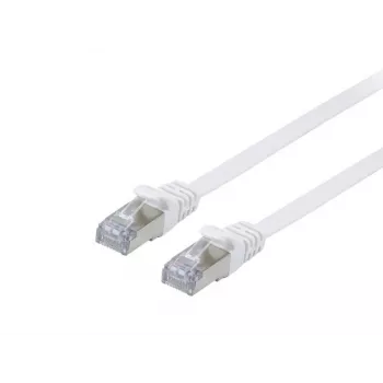 Equip Cat.6A U/FTP Flach-Patchkabel RJ-45 1m Weiß