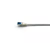 Equip Cat.6A S/FTP Patchkabel, abgewinkelt auf geraden Stecker, 3,0 m, Weiß