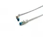 Equip Cat.6A S/FTP Patchkabel, abgewinkelt zu geradem Stecker, 5,0m, Weiß