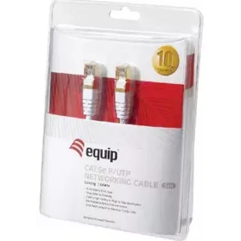Netzwerkkabel Equip Cat5e F/UTP RJ-45 10m Weiß