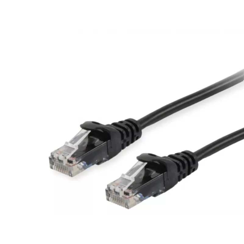 Patchkabel Equip Cat.6A RJ-45 U/UTP 0,25m Schwarz
