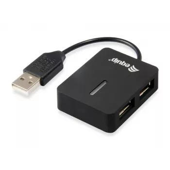 Equip 128952 Schnittstellen-Hub USB 2.0 480 Mbit/s Schwarz