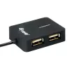 Equip 128952 Schnittstellen-Hub USB 2.0 480 Mbit/s Schwarz