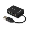 Equip 128952 Schnittstellen-Hub USB 2.0 480 Mbit/s Schwarz