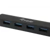 Equip 128953 Schnittstellen-Hub USB 3.2 Gen 1 (3.1 Gen 1) Typ-A 5000 Mbit/s Schwarz