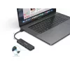 4-Port USB 3.2 Gen 1 Hub Equip mit USB-C Adapter Schwarz 5000 Mbit/s