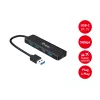 4-Port USB 3.2 Gen 1 Hub Equip mit USB-C Adapter Schwarz 5000 Mbit/s