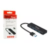 4-Port USB 3.2 Gen 1 Hub Equip mit USB-C Adapter Schwarz 5000 Mbit/s