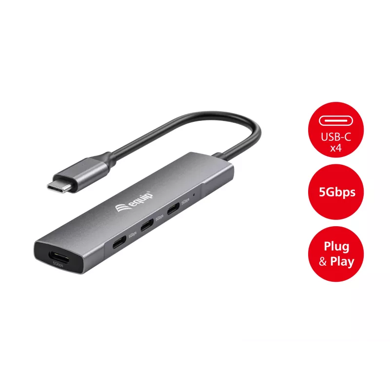 Equip USB-C 4-Port USB 3.2 Gen 1 Hub