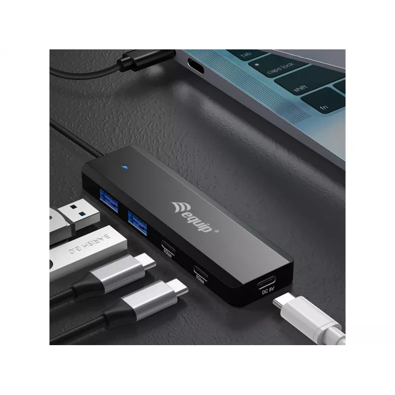 Equip USB-C 4-Port USB 3.2 Gen 1 Hub, USB-C x 2, USB-A x 2