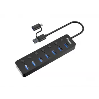 USB Hub Equip 7-Port USB 3.2 Gen 1 Hub mit Netzteil