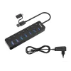 USB Hub Equip 7-Port USB 3.2 Gen 1 Hub mit Netzteil