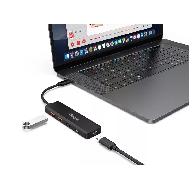 Equip USB-C 4-Port USB 3.2 Gen 2 (10 Gbit/s) Hub, USB-C x 2, USB-A x 2