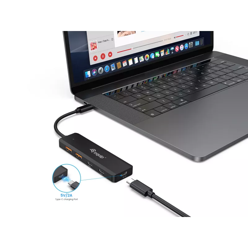 Equip USB-C 4-Port USB 3.2 Gen 2 (10 Gbit/s) Hub, USB-C x 2, USB-A x 2