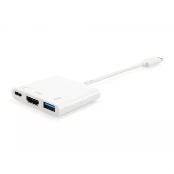 USB Typ C auf HDMI Buchse/USB A Buchse/PD Adapter Equip 133461