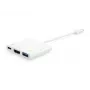USB Typ C auf HDMI Buchse/USB A Buchse/PD Adapter Equip 133461