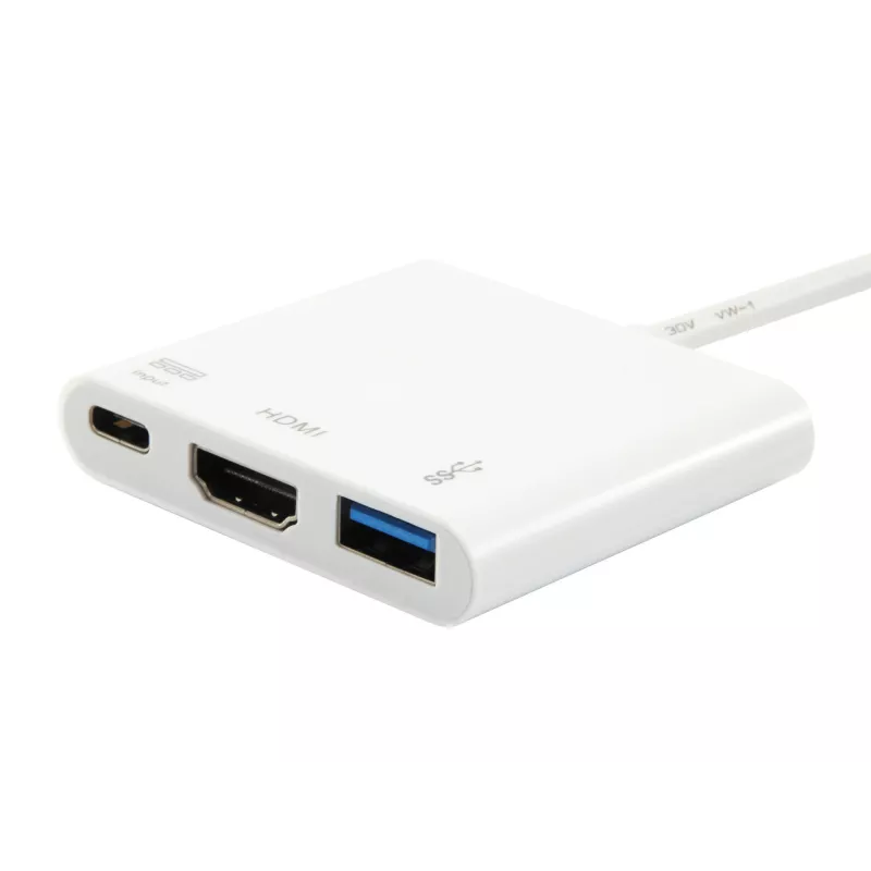USB Typ C auf HDMI Buchse/USB A Buchse/PD Adapter Equip 133461