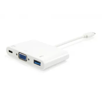 USB Typ C auf VGA Buchse/USB A Buchse/PD Adapter Equip 133462