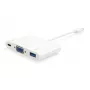 USB Typ C auf VGA Buchse/USB A Buchse/PD Adapter Equip 133462