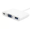 USB Typ C auf VGA Buchse/USB A Buchse/PD Adapter Equip 133462