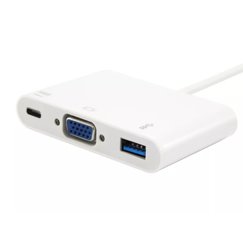 USB Typ C auf VGA Buchse/USB A Buchse/PD Adapter Equip 133462