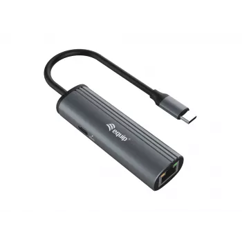 Equip USB-C zu RJ45 Gigabit-Netzwerk + PD-Adapter USB Type-C 100W