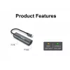 Equip USB-C zu RJ45 Gigabit-Netzwerk + PD-Adapter USB Type-C 100W