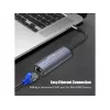 Equip USB-C zu RJ45 Gigabit-Netzwerk + PD-Adapter USB Type-C 100W