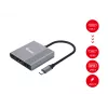 Equip 3-in-1 USB-C auf HDMI / USB-A / USB PD Adapter, 3.2 Gen 1 (3.1 Gen 1), USB Typ-C, HDMI-Ausgang, 3840 x 2160 Pixel