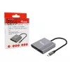 Equip 3-in-1 USB-C auf HDMI / USB-A / USB PD Adapter, 3.2 Gen 1 (3.1 Gen 1), USB Typ-C, HDMI-Ausgang, 3840 x 2160 Pixel