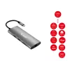Equip USB-C 9-in-1-Multifunktionsadapter, HDMI 4K/60Hz, Gigabit-LAN, USB 3.2 GEN1, SD/TF, 100W USB PD