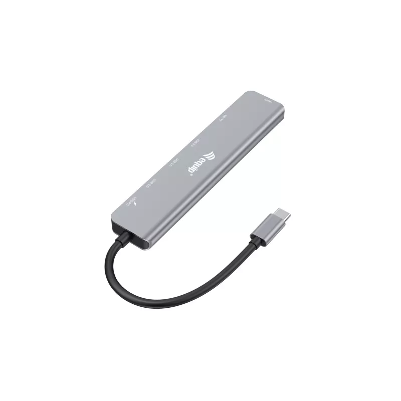 Equip USB-C 7-in-1 Multifunktionsadapter, HDMI 4K/60Hz, USB 3.2 Gen1 x3, TF/Micro SD, 100W USB PD