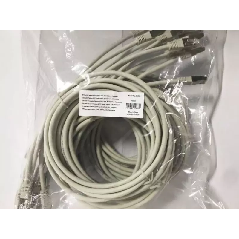 Equip Cat.6A Platinum S/FTP Patchkabel, Grau, 2,0 m, 10 Stück/Set
