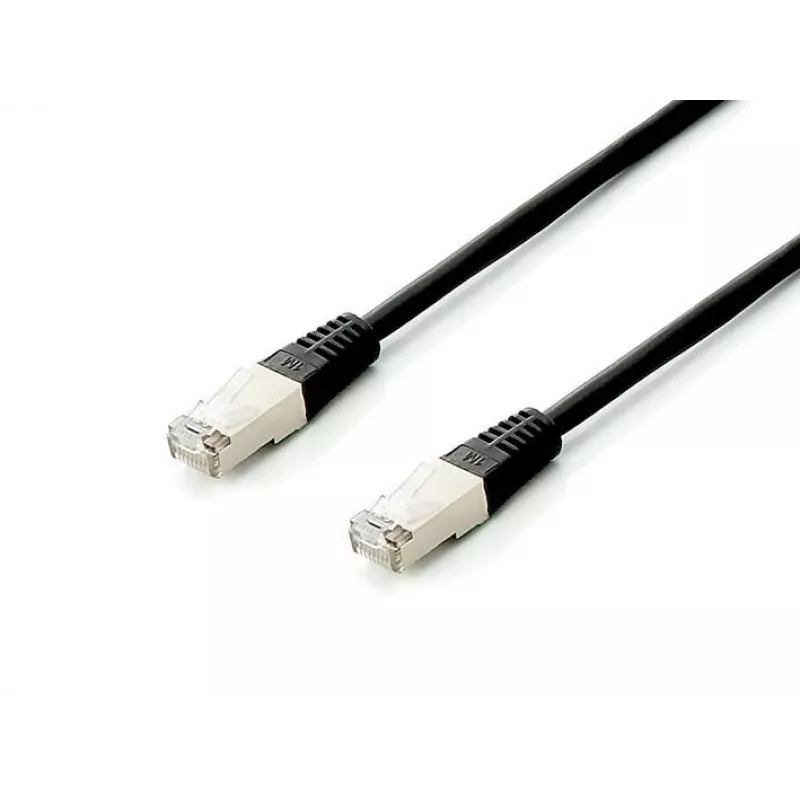 Equip Cat.6A Platinum S/FTP Patchkabel, Schwarz, 0,5 m, 10 St./Set