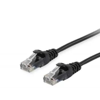 Patchkabel Equip Cat.6 RJ-45 U/UTP 0,15 m Schwarz