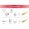 Equip Cat.6 U/UTP Patchkabel, 0,15m, Gelb, 0,15 m, Cat6, U/UTP (UTP), RJ-45, RJ-45, Gelb