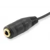 Equip Audio Split Cable, Schwarz, 3,5 mm, 2 x 3,5 mm, Buchse, Stecker, Polyvinylchlorid (PVC)