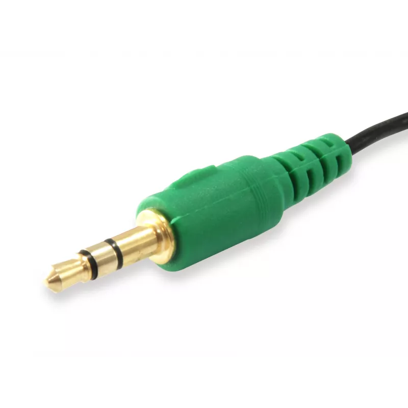 Equip Audio Split Cable, Schwarz, 3,5 mm, 2 x 3,5 mm, Buchse, Stecker, Polyvinylchlorid (PVC)