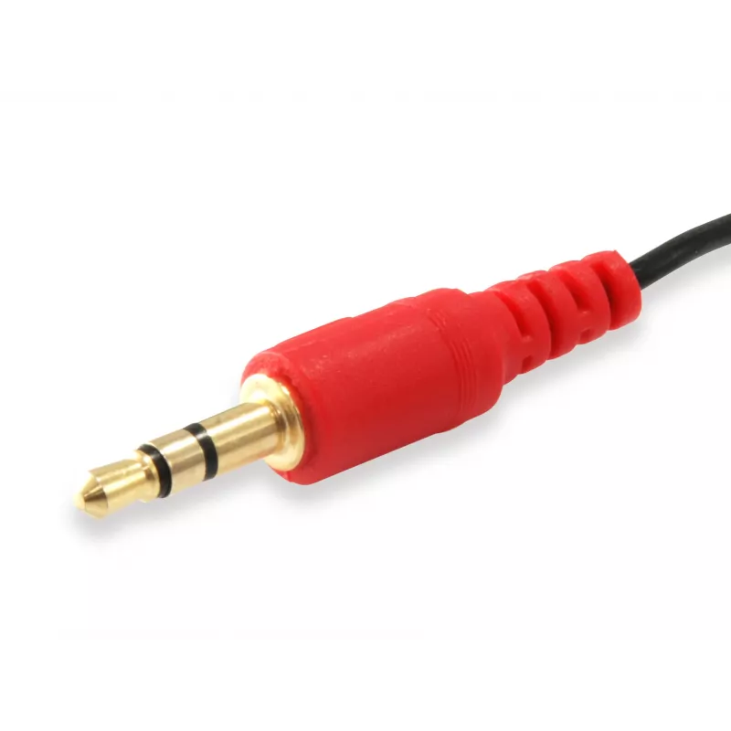 Equip Audio Split Cable, Schwarz, 3,5 mm, 2 x 3,5 mm, Buchse, Stecker, Polyvinylchlorid (PVC)
