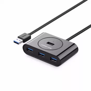 Ugreen Hub 20291 Schwarz 0,8 m Kompatibel mit Windows und Mac