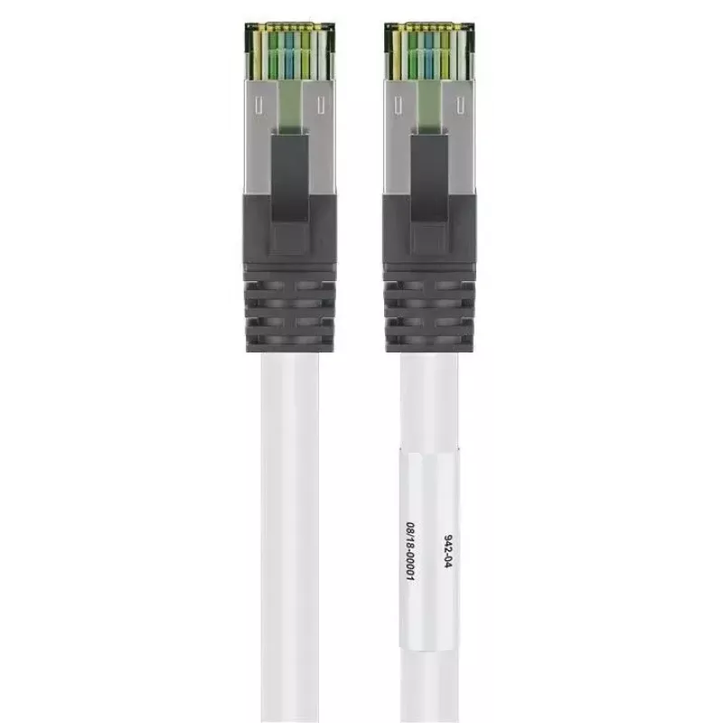 Netzwerkkabel Goobay CAT 8.1 Patchkabel RJ-45 Cat8.1 3m Weiß