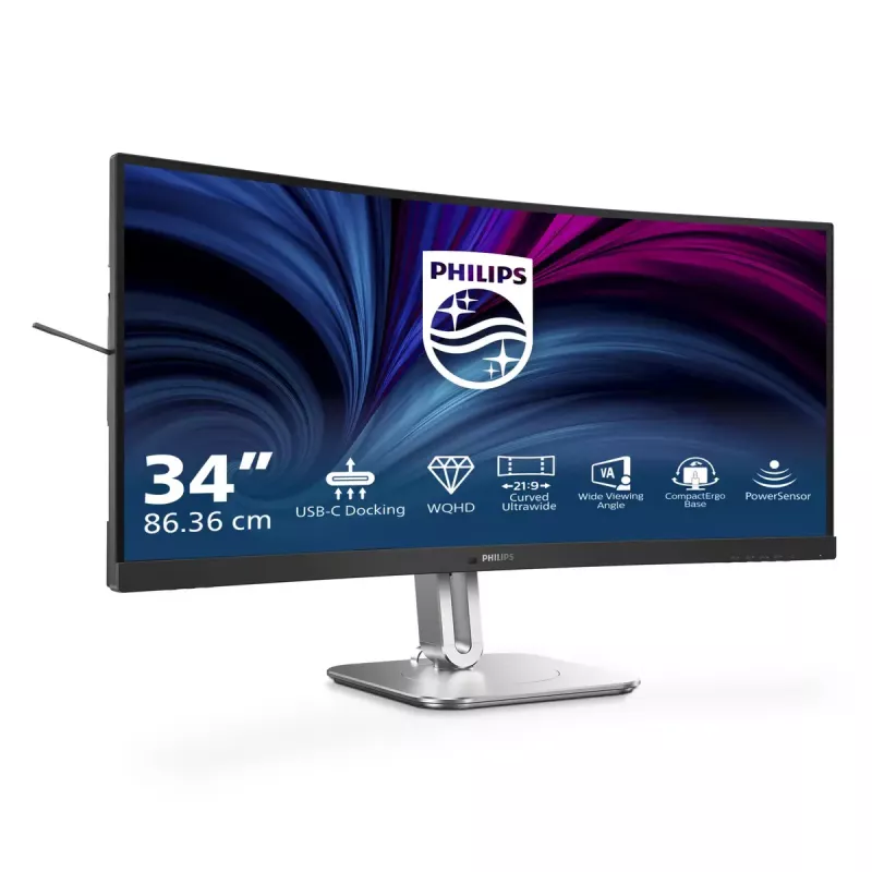 Philips 5000 series 34B2U5600C/00 Computermonitor 86,4 cm (34 Zoll) 3440 x 1440 Pixel Dual QHD LCD Grau